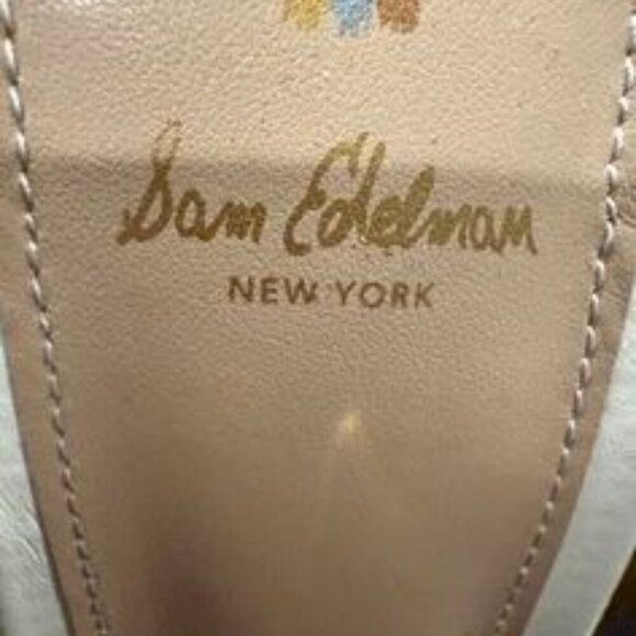 Sam Edelman Genuine Leather Cork Wedge Platform Sandal - Picture 6 of 8